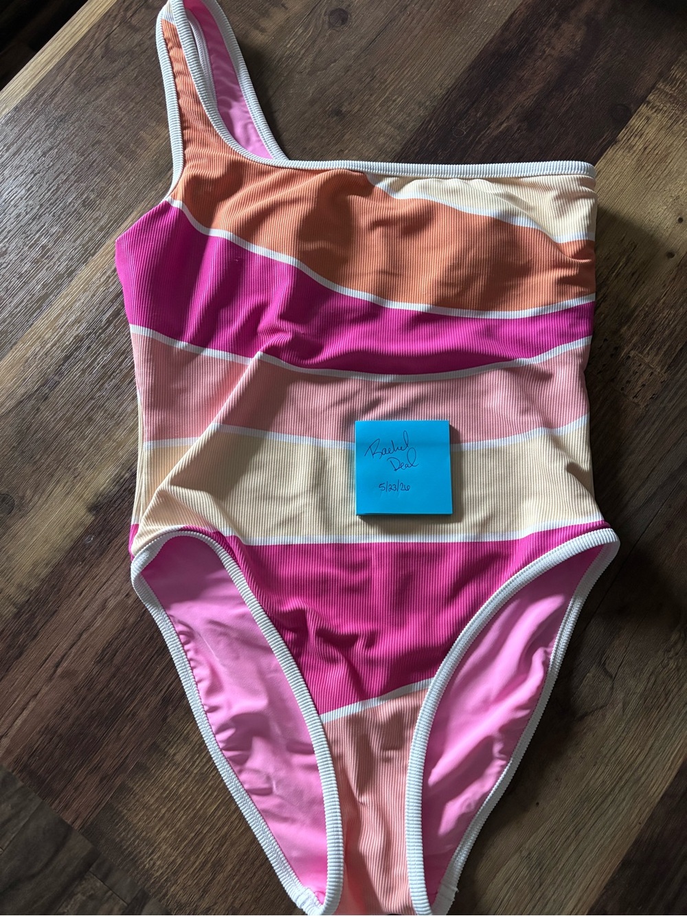 Lain Snow x Britt Horton collab wave one shoulder women’s swim suit